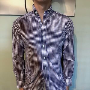 Ralph Lauren Men’s Button Down Small Purple and White.